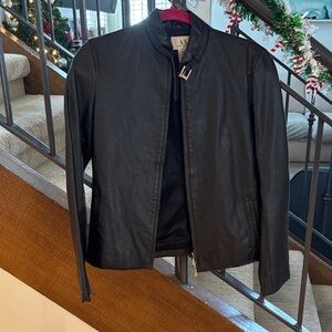 Armani Exchange Leather Jacket